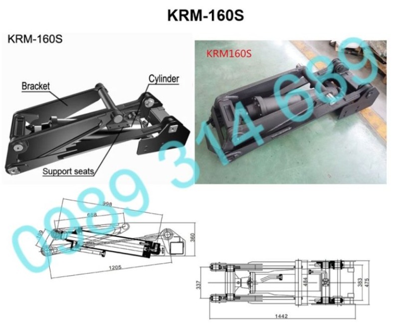 Bộ càng nâng thủy lực cho xe ben KRM-160S Bộ càng nâng thủy lực cho xe ben KRM-160S