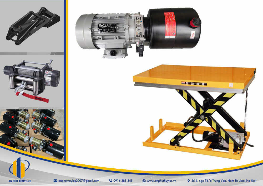 Bộ nguồn thủy lực bàn nâng chữ x